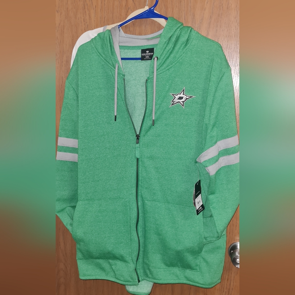 NWT WOMANS DALLAS STARS FULL ZIP HOODIE XXL